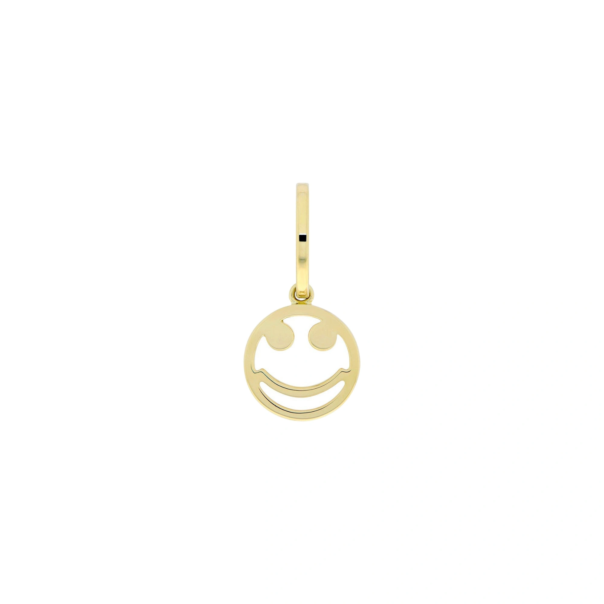 Rosa de la Cruz Smile Pendant 9mm in 18K Yellow Gold Rosa de la Cruz Smile Pendant 9mm in 18K Yellow Gold | Fine Pendants and Charms | Coveti