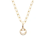 Rosa de la Cruz Smile on Chain in 18K Yellow Gold | Fine Necklaces | Coveti