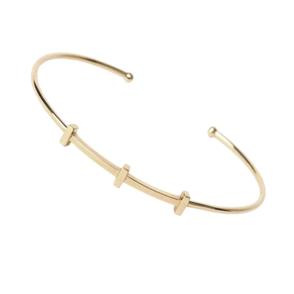 T-bar Bangle in 18K Yellow Gold