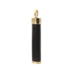 Rosa de la Cruz Touch Wood Pendant in 18K Yellow Gold | Fine Pendants and Charms | Coveti