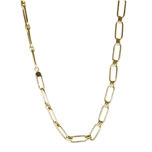 Rosa de la Cruz Vintage Link Necklace in 18K Yellow Gold | Fine Necklaces | Coveti