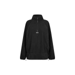 ROTATE Birger Christensen Fleece Half Zip Jacket Black | Jackets | Coveti
