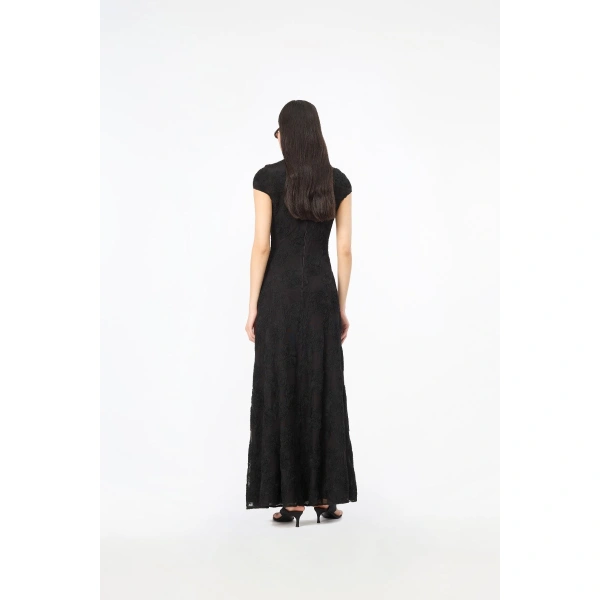 ROTATE Birger Christensen Flower Mesh Maxi Dress | Maxi Dresses | Coveti