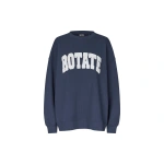 ROTATE Birger Christensen Heavy Sweat Crewneck Navy | Sweaters | Coveti