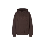 ROTATE Birger Christensen Heavy Sweat Hoodie Brown | Hoodies | Coveti
