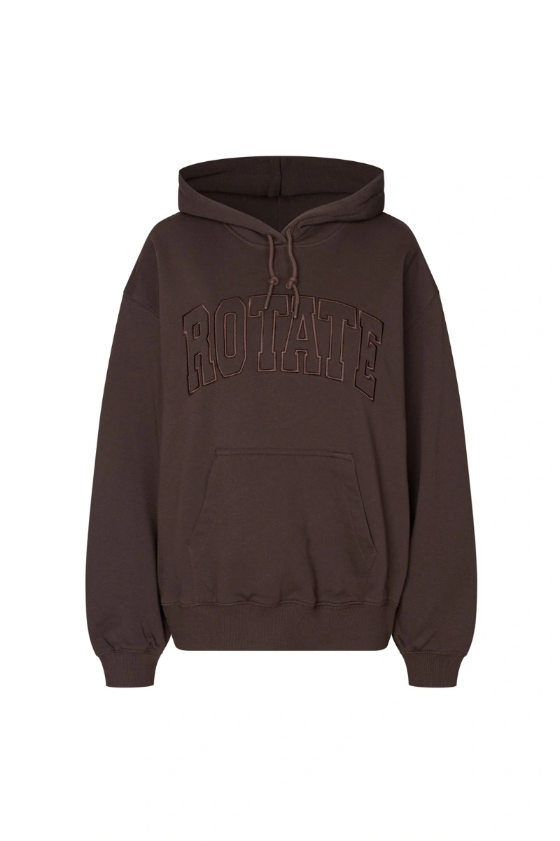 ROTATE Birger Christensen Heavy Sweat Hoodie Brown 0 ROTATE Birger Christensen Heavy Sweat Hoodie Brown | Hoodies | Coveti