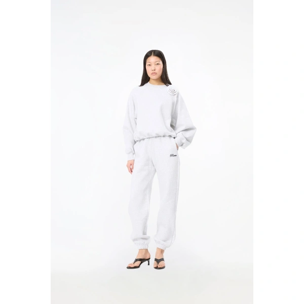 ROTATE Birger Christensen Heavy Sweatpants Light Grey | Sweatpants | Coveti