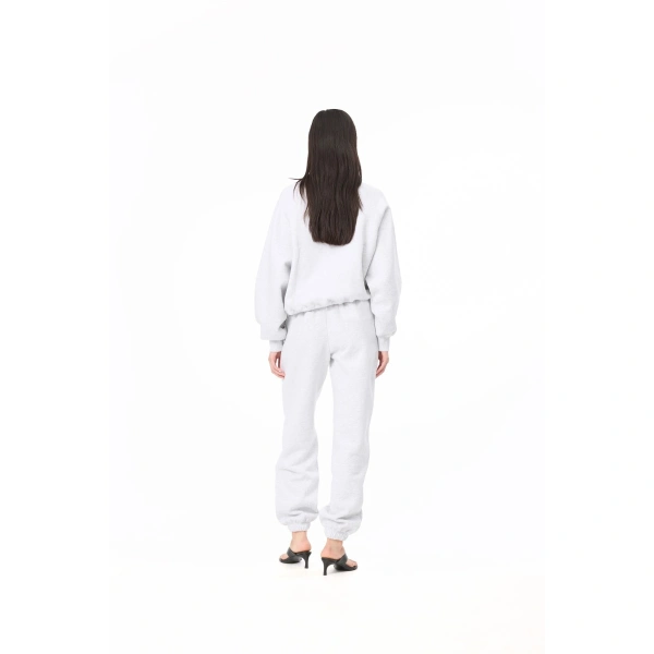 ROTATE Birger Christensen Heavy Sweatpants Light Grey | Sweatpants | Coveti