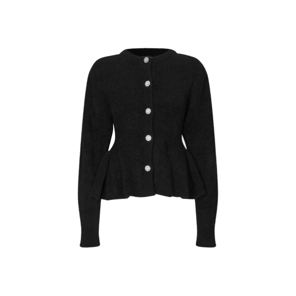 Knit Bijoux Cardigan Black