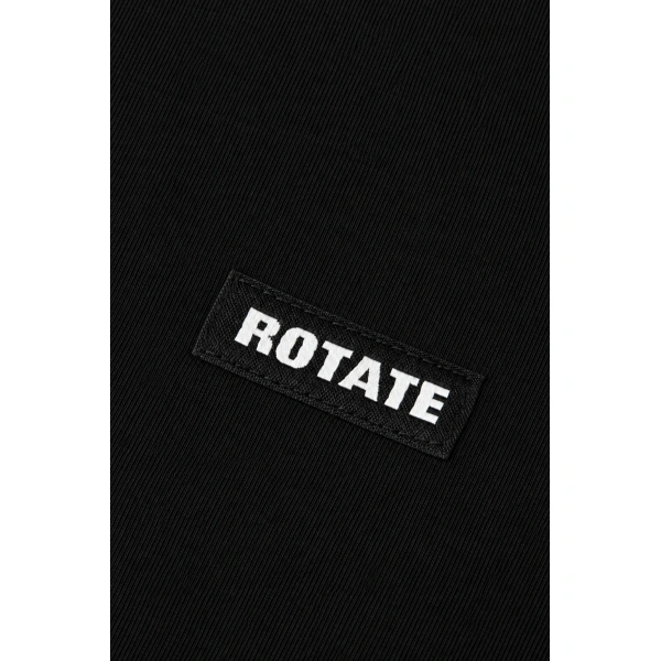 ROTATE Birger Christensen Long Sleeve T-Shirt Black | Long Sleeve | Coveti