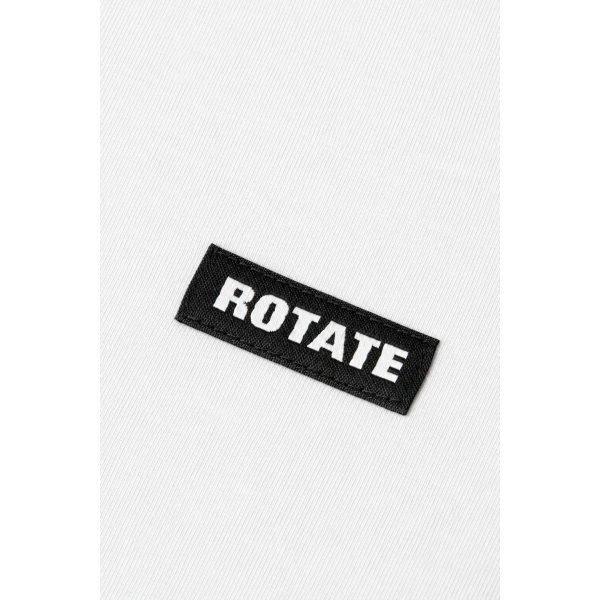 ROTATE Birger Christensen Long Sleeve T-Shirt Bright White | Long Sleeve | Coveti