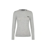 ROTATE Birger Christensen Long Sleeve T-Shirt Light Grey | Long Sleeve | Coveti