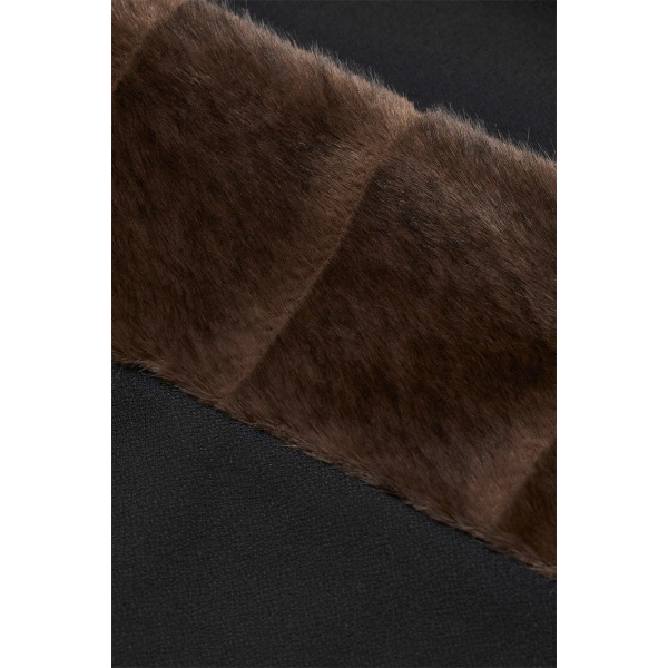 ROTATE Birger Christensen Mini Faux Fur Skirt Black | Mini Skirts | Coveti