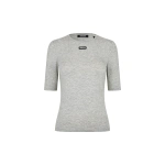 ROTATE Birger Christensen Short Sleeve T-Shirt Light Grey | T-shirts | Coveti