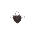 ROTATE Birger Christensen The Heart Bag Brown Leather | Shoulder & Crossbody Bags | Coveti