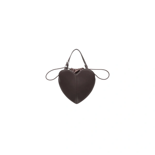 The Heart Bag Brown Leather