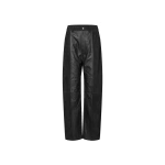ROTATE Birger Christensen Wide Straight Pants Black | Wide leg pants | Coveti
