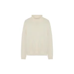 SIMKHAI Aaliyah Merino Wool Turtleneck in Ivory