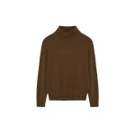 SIMKHAI Aaliyah Merino Wool Turtleneck in Otter