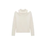 SIMKHAI Alessa Cashmere Sweater in Ivory