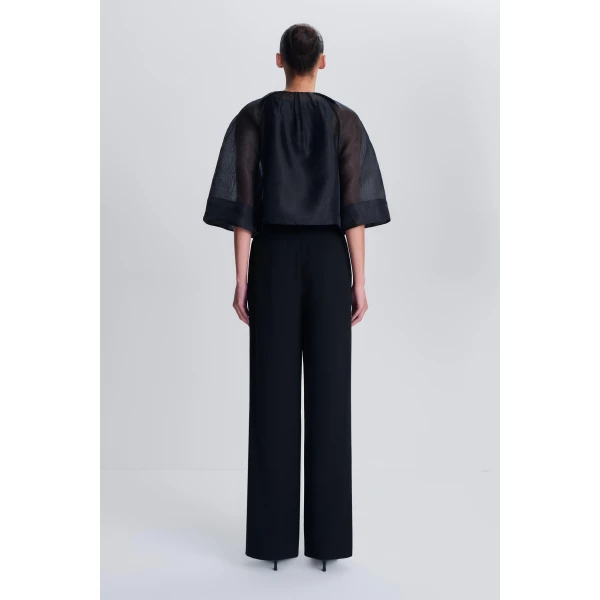 Arielle Organza Top in Black - Image 5