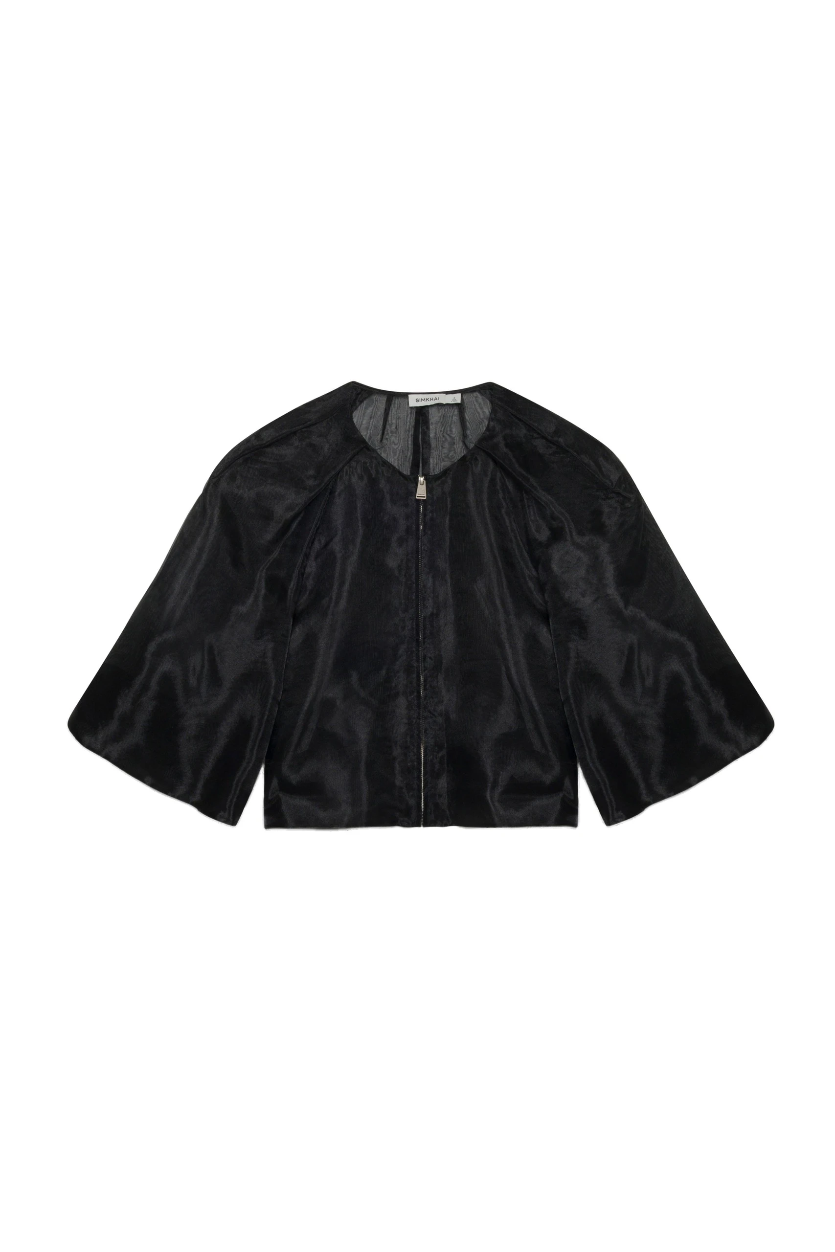 SIMKHAI Arielle Organza Top in Black SIMKHAI Arielle Organza Top in Black