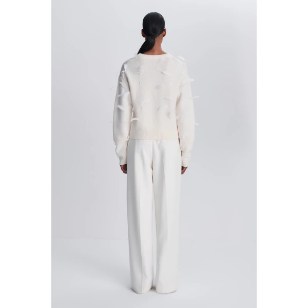 Avrae Feather Sweater in Frost - Image 5