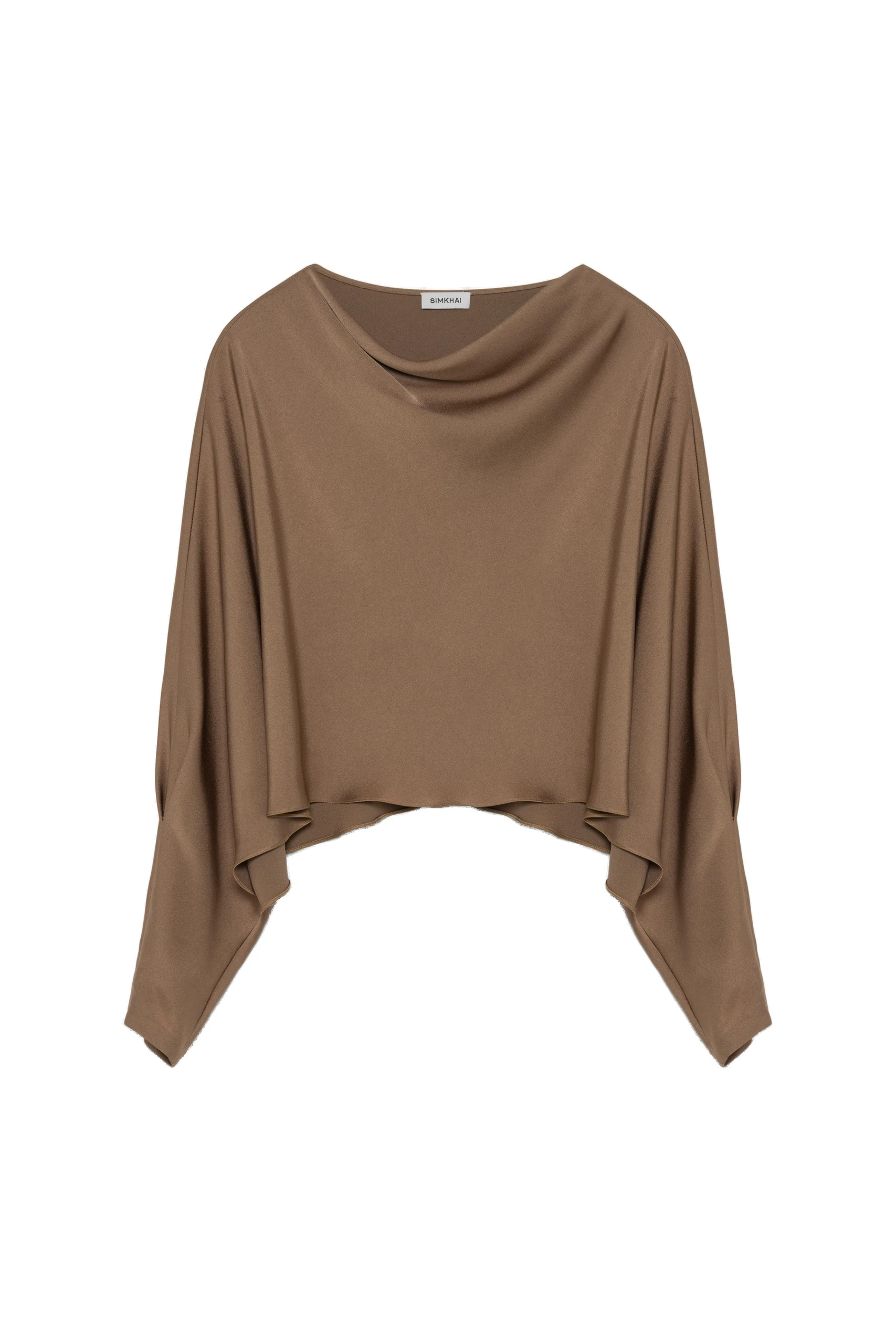 SIMKHAI Bearitz Satin Top in Birch SIMKHAI Bearitz Satin Top in Birch