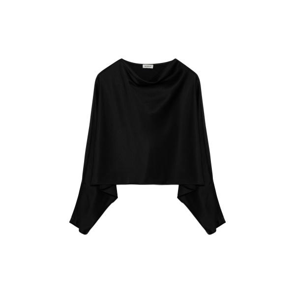 SIMKHAI Bearitz Satin Top in Black