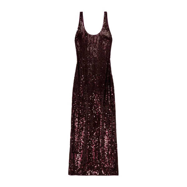 SIMKHAI Bex Embellished Maxi Dress in Fig