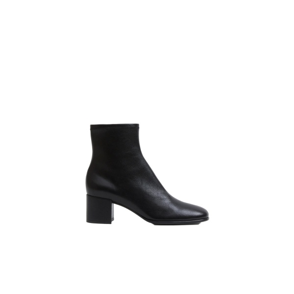 SIMKHAI Bianca Stretch Leather Ankle Boot in Black