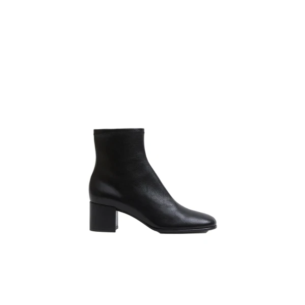 SIMKHAI Bianca Stretch Leather Ankle Boot in Black