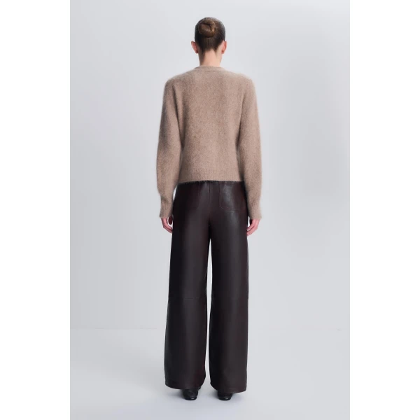 Claurice Brushed Knit Cardigan in Light Otter - Image 5