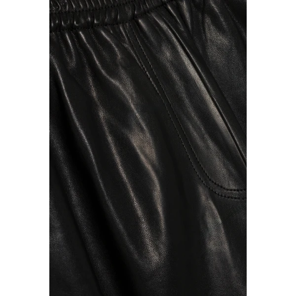 Corrine Leather Pant in Black - Image 6
