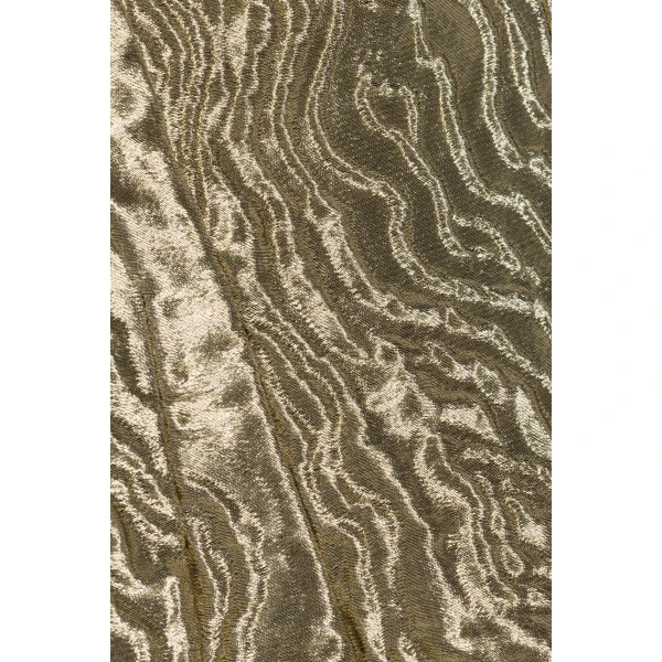 Darcie Metallic Jacquard Mini Dress in Light Gold - Image 6
