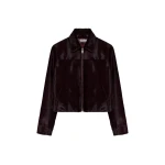 SIMKHAI Daria Calf Hair Jacket in Fig