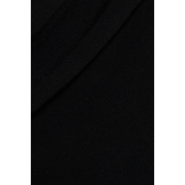 Delphia Off-Shoulder Merino Wool Sweater in Black - Image 6
