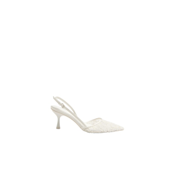 SIMKHAI Dylan Lace Slingback in White