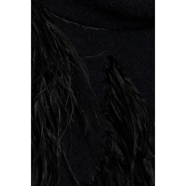 Elinor Feather Top in Black - Image 6
