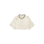 SIMKHAI Elvessa Embellished Satin Jacket in Porcelain