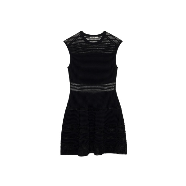 SIMKHAI Esri Knit Mini Dress in Black