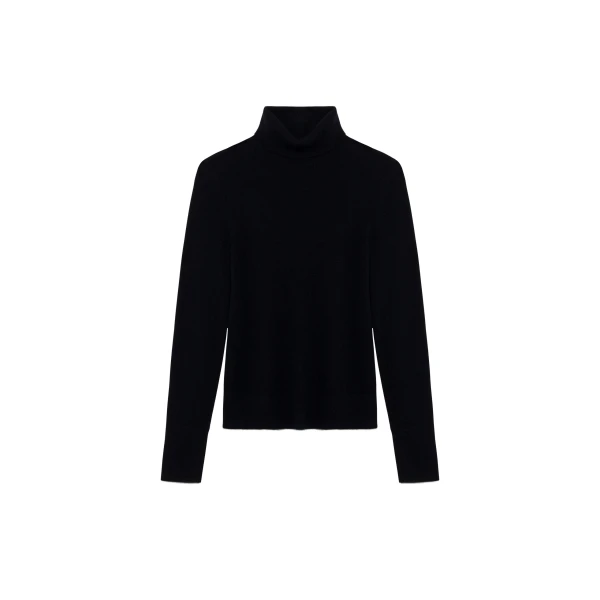 Fenwick Cashmere Turtleneck in Black