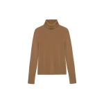 SIMKHAI Fenwick Cashmere Turtleneck in Camel