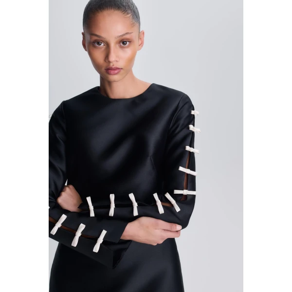 Fiora Mini Dress in Black Frost Multi - Image 6