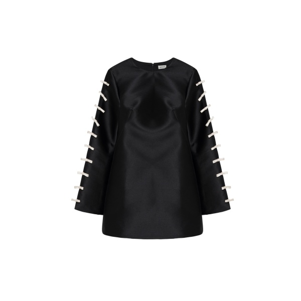 SIMKHAI Fiora Mini Dress in Black Frost Multi
