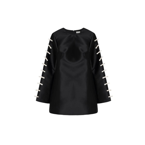 SIMKHAI Fiora Mini Dress in Black Frost Multi
