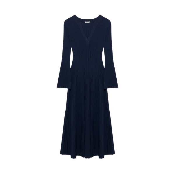 SIMKHAI Genna Knit Midi Dress in Midnight