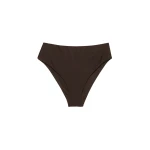 SIMKHAI Gracie Shell Bikini Bottom in Chocolate