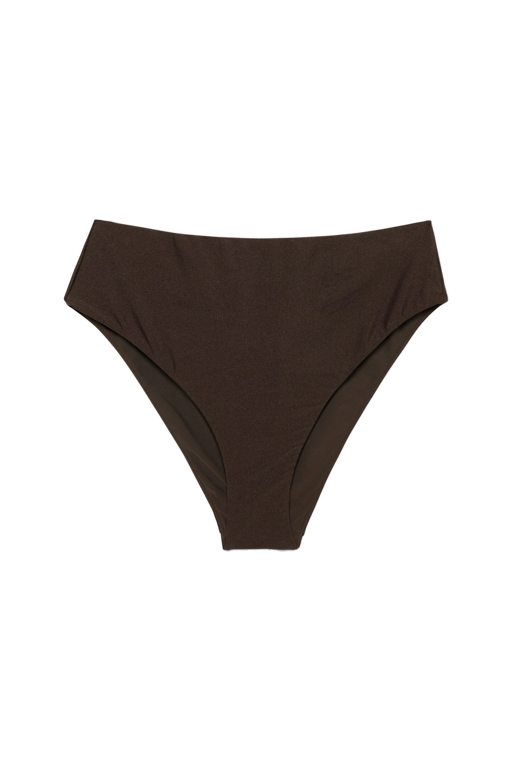 SIMKHAI Gracie Shell Bikini Bottom in Chocolate SIMKHAI Gracie Shell Bikini Bottom in Chocolate