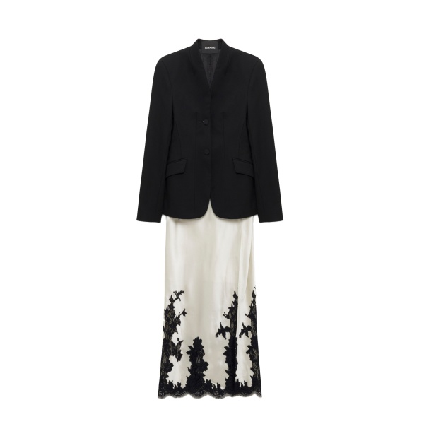 SIMKHAI Hagar Blazer Gown in Black Multi